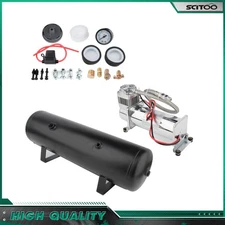 3 Gal Air Tank 200 Psi Compressor Onboard System Kit For Train Horn 12V