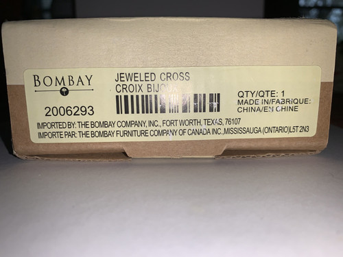 Bombay & Company Schmuck Kreuz Ornament oder Halskette Neu in Box - Bild 9 von 10