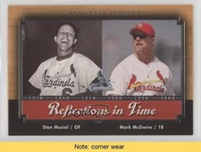 2001 Legends Reflections in Time Mark McGwire Stan Musial #R5 HOF READ 0b3