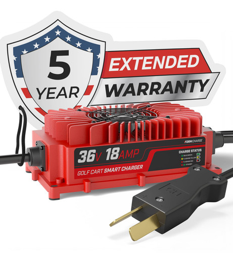 36 Volt Golf Cart Battery Charger for Club Car, EZGO & Yamaha Golf Carts with...