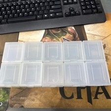 Lot of 20 OEM Official Nintendo GameBoy Clear Clamshell Cartridge Cases