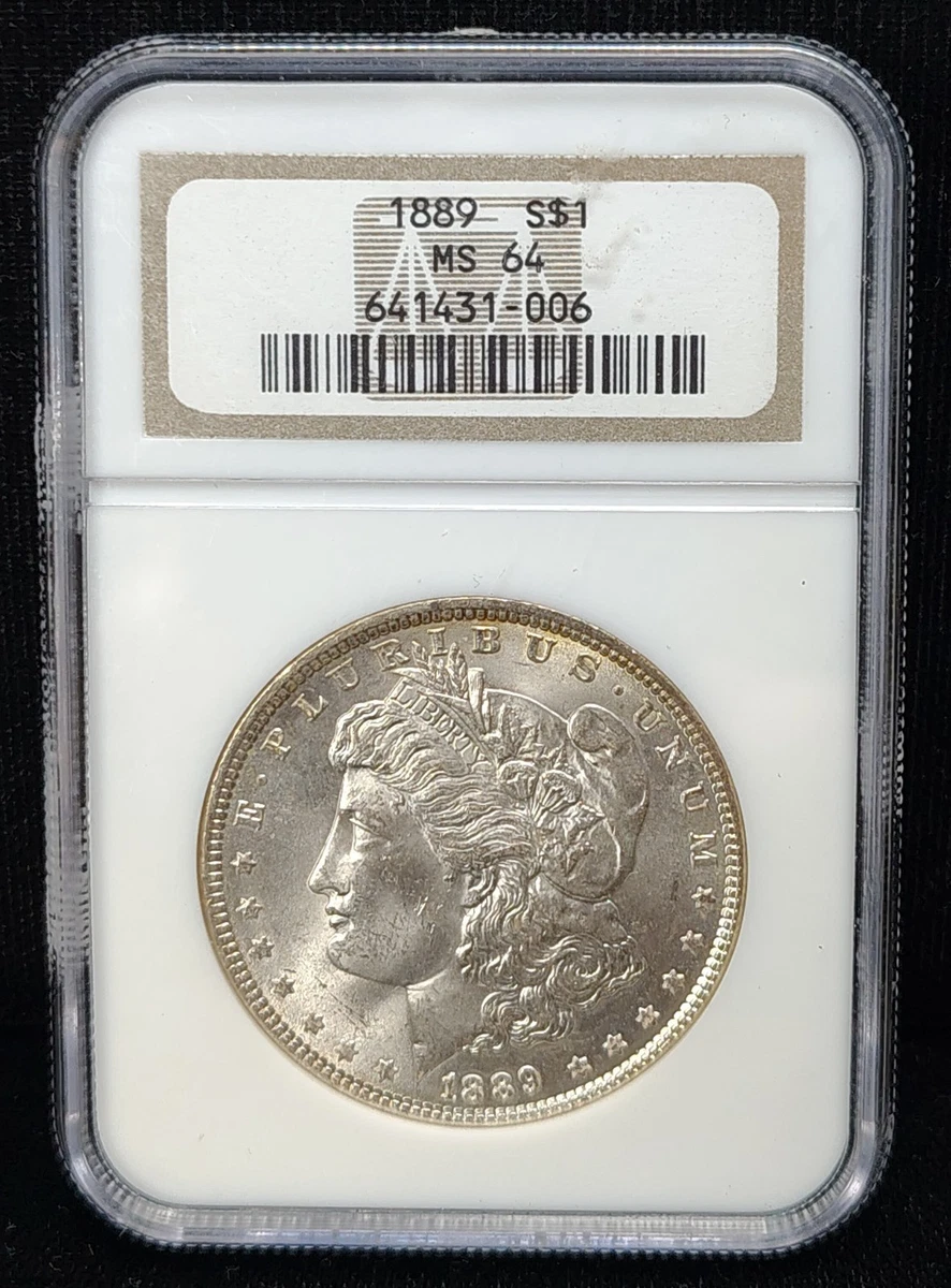 1889年 モルガンダラー MS 64 25+ MS 64 Graded 1889 Year Morgan US Dollars (1878-1921) for sale