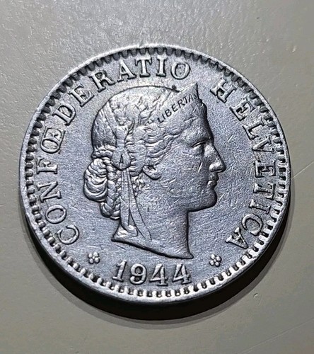 1944 Switzerland 20 Rappen - Very Nice Condition - Picture 1 of 2