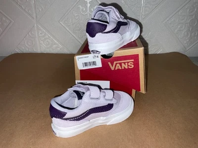 Vans Sneakers Toddler 5 New LILAC/BLUE Hook/Loop Off the Wall Brooklyn - Image 1 of 4