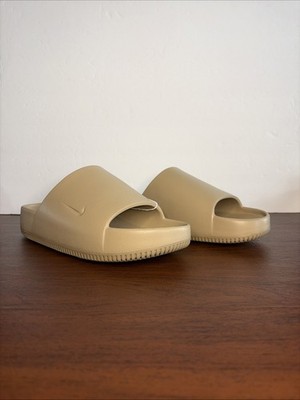 Nike Calm Slides Mens Size 11 Khaki Brown Comfortable Outdoor Sandals FD4116-201 Nike Calm Slide Khaki Brown Comfortable Outdoor Sandals  main image 4