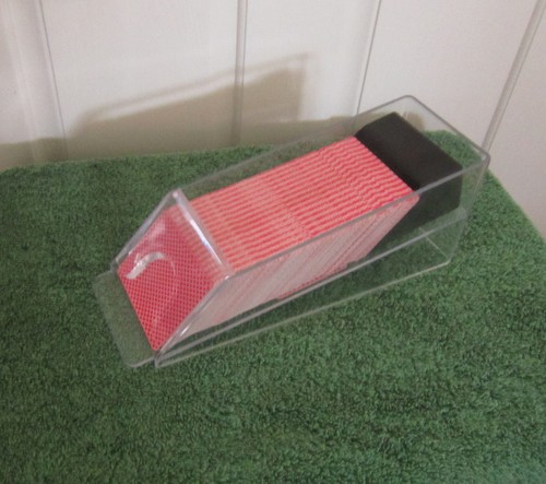 6 Deck Clear Blackjack Card Dealing Shoe