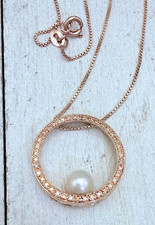 Ross Simmons 925 Sterling, Real Pearl Pendant...