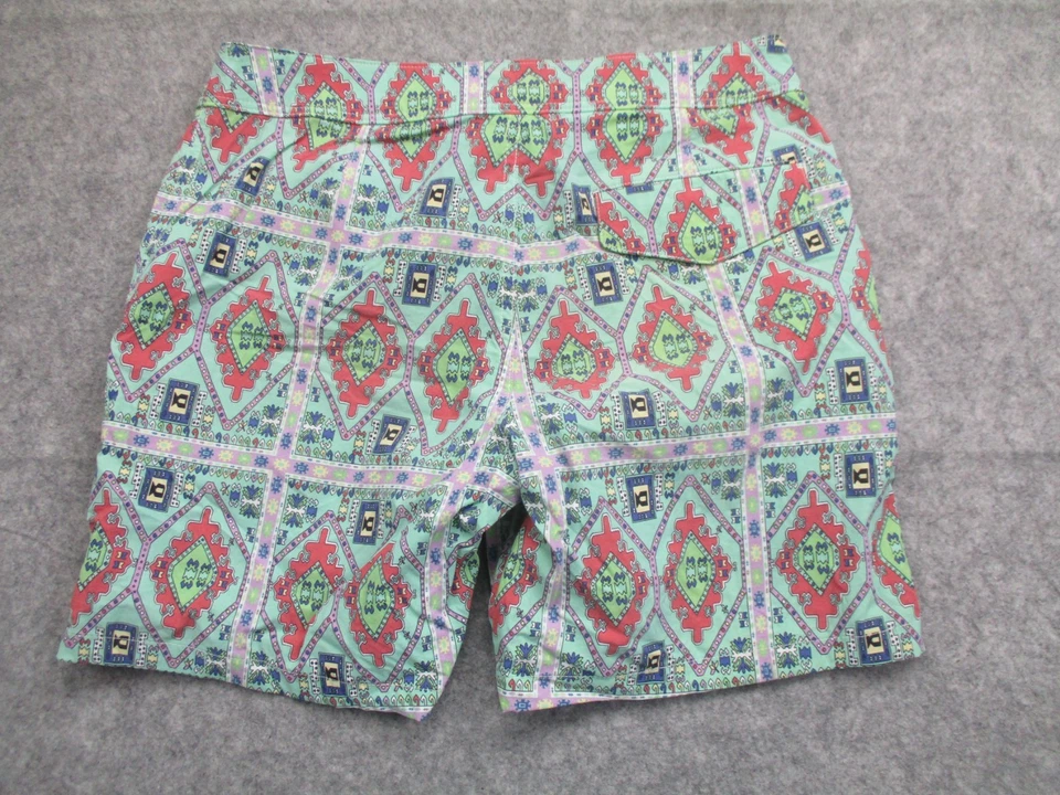 J Crew Swim Trunks Mens 30 Blue Aztec Hawaiian Swimming Swimmer - Image 4 of 4