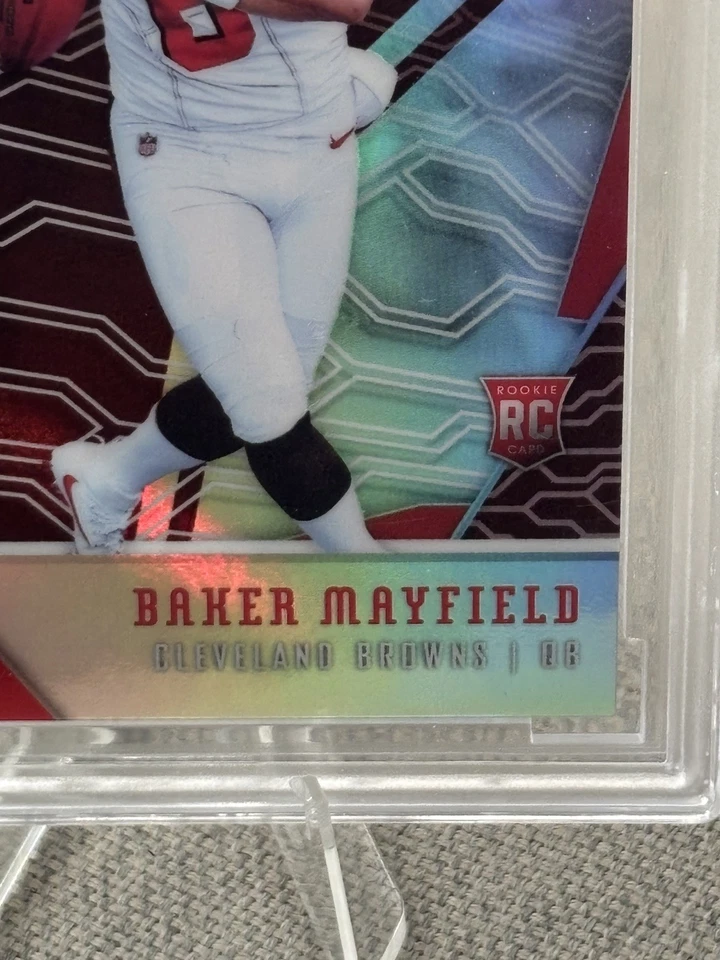 2018 Baker Mayfield Panini Phoenix /299 Holo Rookie (RC) BCCG 10 - Image 2 of 4