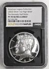 (2022) AR High Rel 1oz The Kennedy Half Dollar American Legacy Coll. PF 70 UC