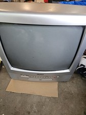 Haier TDC1314S 13" CRT TV DVD Combo Silver Retro Gaming