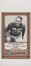 1975 Fleer Team Cloth Patch Stickers The Immortal Roll Bruiser Kinard Frank 2g2