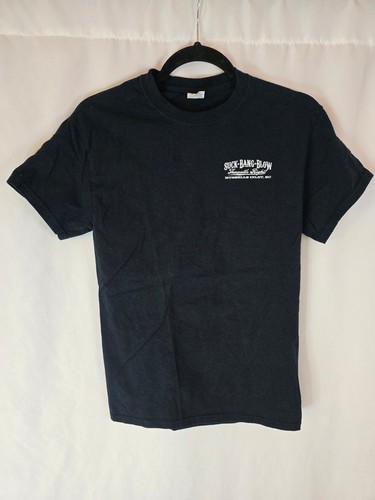 Suck Bang Blow Graphic Black T-shirt - Picture 2 of 4