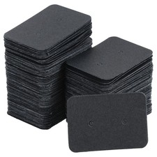 Card Display Earring, 500pcs Empty Labels Rectangle Cardboard Style 2, Black