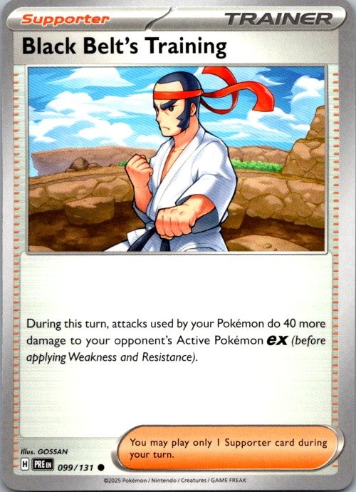 Black Belt's Training Common SV: Prismatic Evolutions 099/131 NM