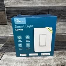 Treatlife Smart WiFi Light Switch 4‑Pack SS01S – Works w/ Alexa Google Assistant