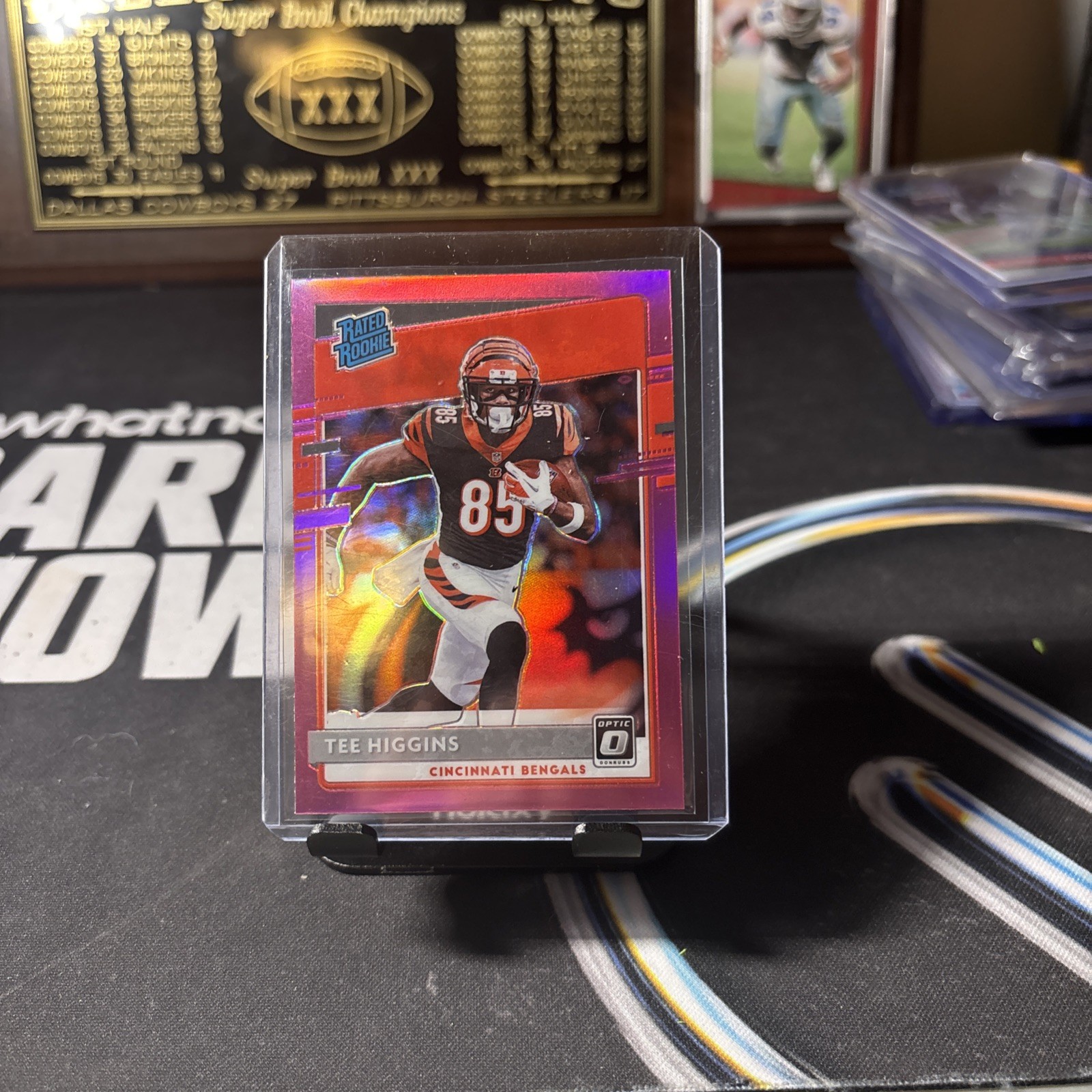 2020 Panini Donruss Optic - Rated Rookies Tee Higgins #160 Pink Prizm (RC)