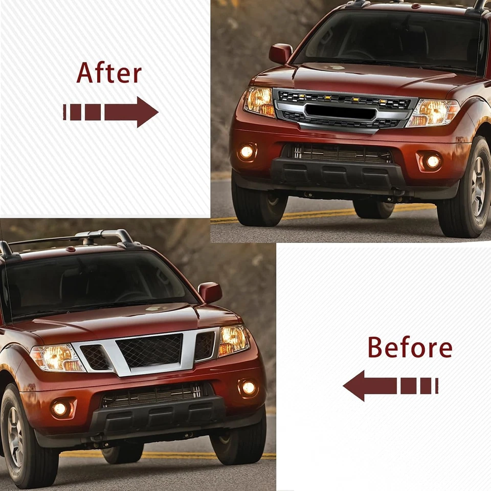 Parrilla Delantera Compatible con Repuesto Parrilla Delantera Frontier 2009-2015 Foto 3 de 4