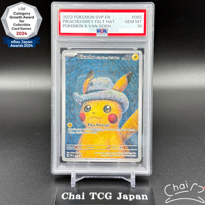 PSA 10 Van Gogh Pikachu with Grey Felt Hat SVP EN 085 Promo