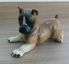 Vintage Cortendorf  Germany Sitting Boxer Dog Puppy Dog Figurine