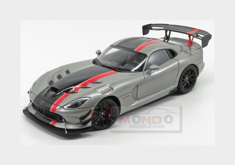 AUTOart Dodge Viper ACR VX 2017 Billet Silver Metallic with Black Stripes 71733