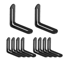 10 Pcs 2 1/4" Adjustable L-Shape Corner Brace with Slot, Metal Connector Slid...