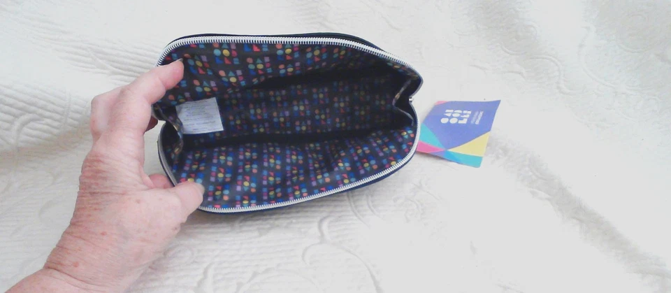 Organizador de joyas/cos de imitación Caboodles 2 cremalleras forradas NUEVAS CON ETIQUETAS Foto 2 de 4