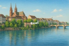 Basel Coloured Pencil Art (AI GENERATED IMAGE)
