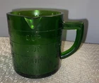 Magnolia Green Glass Vintage Inspired 1 Cup Measuring Pitcher