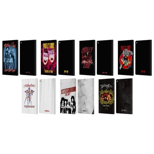 OFFICIAL MOTLEY CRUE KEY ART LEATHER BOOK WALLET CASE COVER FOR AMAZON FIRE - 第 1/13 張圖片