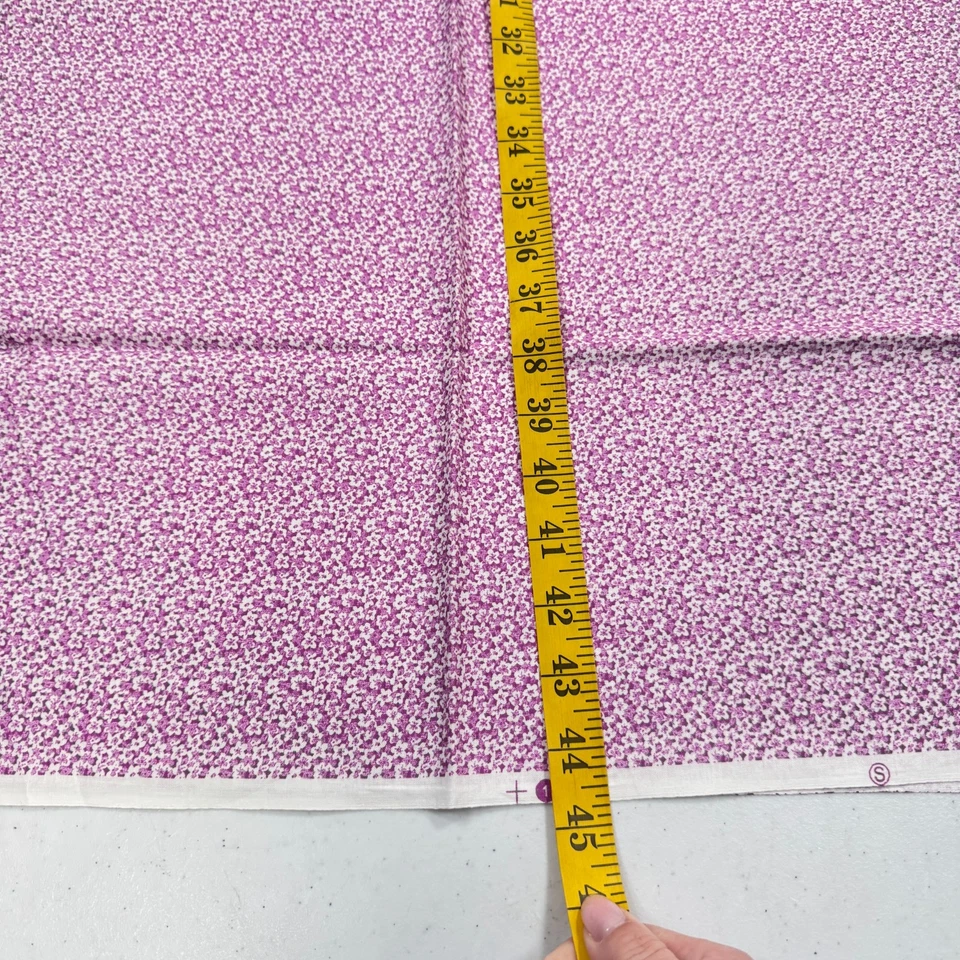 quilting fabric purple floral cotton 18x44 - Image 4 of 4
