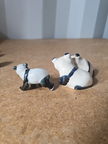 Panda Ceramic Figures X 7 - Picture 22 of 24