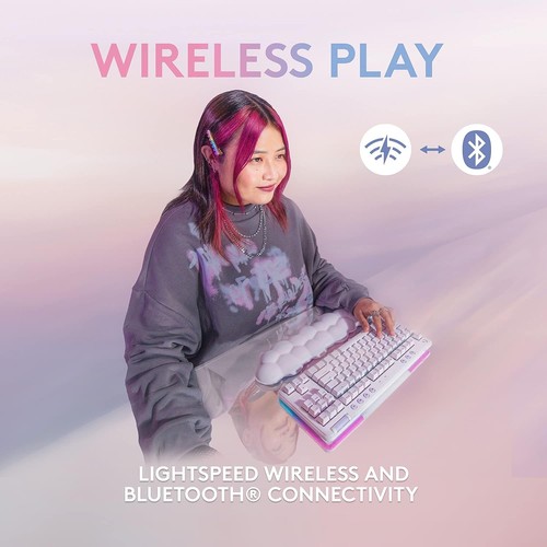 Logitech G G715 Wireless Gaming Keyboard with LIGHTSYNC RGB Lighting Light Speed - 第 2/8 張圖片
