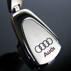 <!--F#f_0-->AUDI Keyring Keychain Chrome Metal Car Key ring A1 A3 A4 A5 A6 Q3 Q5 Q7 TT R8<!--F/-->