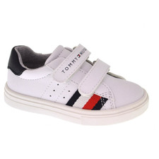 boys white velcro trainers