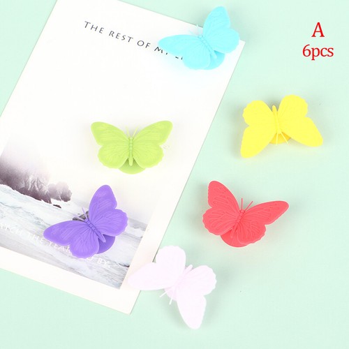 6pcs/Set Creative Cute Wine Glass Charm Suction Butterfly Decorative Wine Gl-va - Imagen 11 de 14