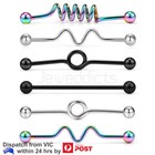 3-4x Surgical Steel Industrial Barbell Cartilage Earring Body Piercing Jewellery