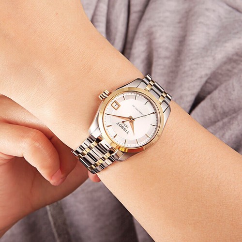 TISSOT Swiss Quartz Women's Watch Steel Strap Fashion T035.210.11.011.00 - Picture 9 of 12
