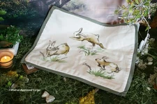 POTTERY BARN BUNNY LUMBAR PILLOW COVER -NWT- RELAX WITH ADORABLE SPRING DÉCOR!