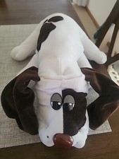 Vintage 1985 Pound Puppies - White with Brown Spots Very Good Condition HTF
