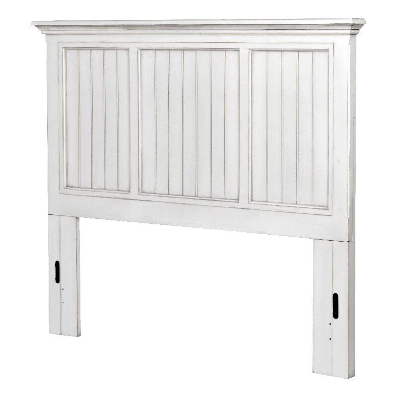 Camas y contemporáneo Blanco De madera headboards