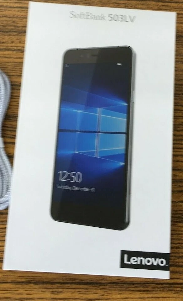Lenovo 503LV Smartphone Black Windows 10 Mobile SoftBank SIM Unlocked Japan - Image 2 of 4