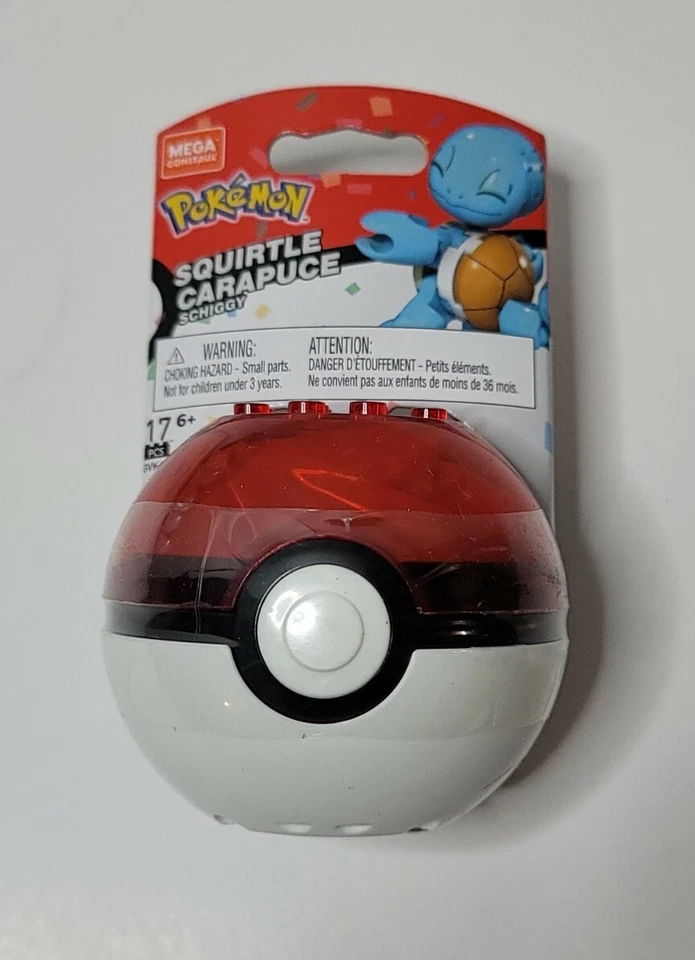 Novo Mega Construx POKEMON SQUIRTLE CARAPUCE SCHIGGY 17 PEÇAS GVK63 lote de 5 - Imagem 2 de 3