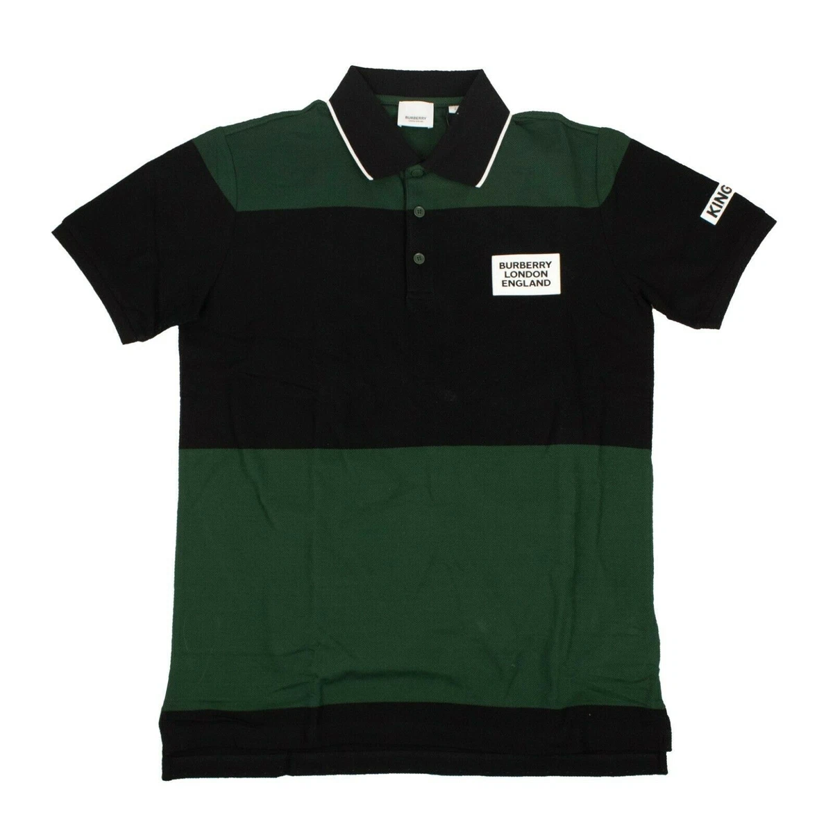 Burberry polo shirt green sale