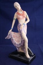 FIGURA DE PRUEBA DE ARTISTA BAILARINA EGIPCIA PEGGY DAVIES CERÁMICA (KEVIN FRANCIS)