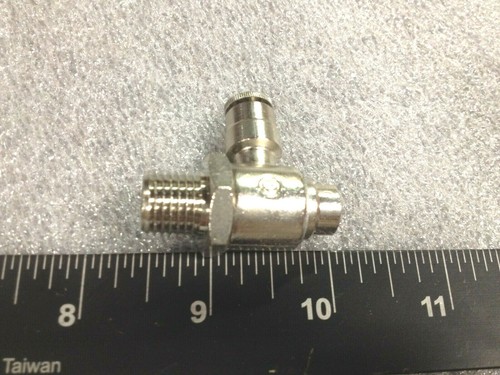 QTY 10 CAMOZZI GSCU 04-04 N.10 20V1 Flow Control 1/4" OD Tube x 1/4" NPT - Picture 3 of 6
