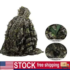 Camouflage Rain Poncho Hooded Waterproof Camo Raincoat Blind for Hunting Hiking