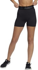 NWT Adidas Women's Techfit High Waist Sport Tights 3" Black Size L 45 2B294