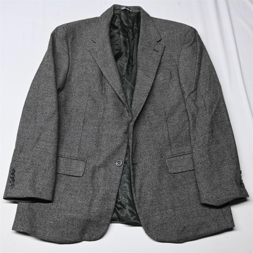 Vintage Oscar de la Renta 44 S grau weicher Tweed Tweed Herren Jacke Sport Mantel Blazer