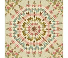 Amaryllis By Laundry Basket Quilts 53" X 53"  Primrose By Andover Quilt Top&Bind